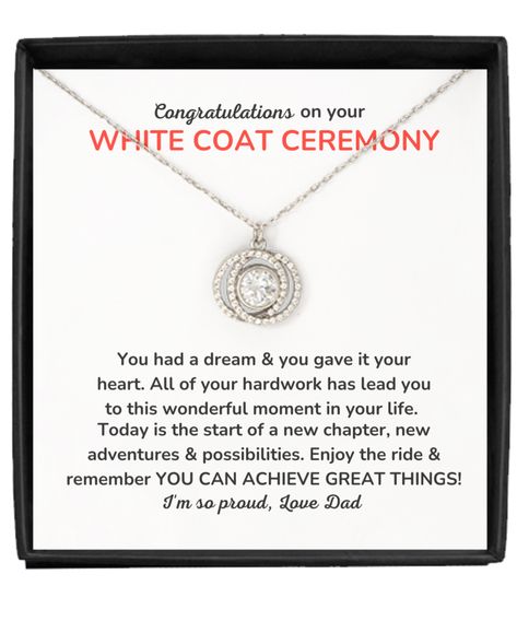 White Coat Ceremony Gift For Nurse, Medical Student Ceremony, Graduation Gift For Nurse, Residency, Medical School Graduation White Coat Ceremony Captions, White Coat Ceremony Gift, Medical School Quotes, Residency Medical, Graduation Message, Daughter Graduation, White Coat Ceremony, Medical School Graduation, Graduation Gifts For Daughter