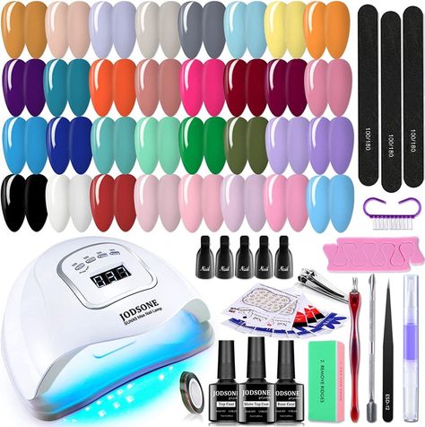 This nail kit has various colors and can be given to relatives and friends on special holidays. Nails Inspiration Classy, Fast Nail, Blue Slime, Nail Primer, Home Nail Salon, Nail Polish Kit, Wig Hairstyles Ideas, Nail Art Salon, Pink Gel