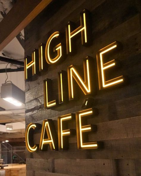 Cafe Signboard, Letters Typography, Interior Signage, Channel Letter Signs, Bar Signage, Design Cafe, Architectural Signage, Retail Signage, Shop Signage