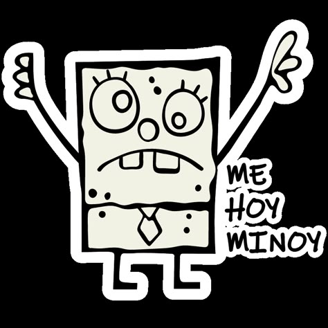 SpongeBob DoodleBob Me Hoy Minoy Sticker. Has anyone seen an eraser? Or a piece of paper. Doodle Bob (antagonist of the SpongeBob series) here and we clearly need to do something about it!. #cartoon #SpongeBob #DoodleBob Spongebob Doodlebob Tattoo, Paper Spongebob, Sponge Bob Doodle, The Spongebob, Spongebob Simple Tattoo, Doodle Spongebob, Doodle Bob Wallpaper, Doodlebob Painting, Spongebob Tattoo Design