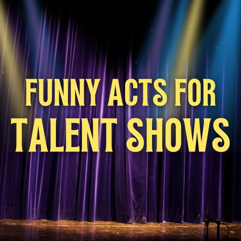 Funny Talent Show Ideas for Kids or Adults - HobbyLark Pageant Talent Ideas, Funny Talent Show Ideas, Talent Show Ideas For Kids, Employee Break Room Ideas, Kids Talent Show Ideas, Variety Show Ideas, Kids Talent Show, Talent Show Ideas Funny, Employee Break Room