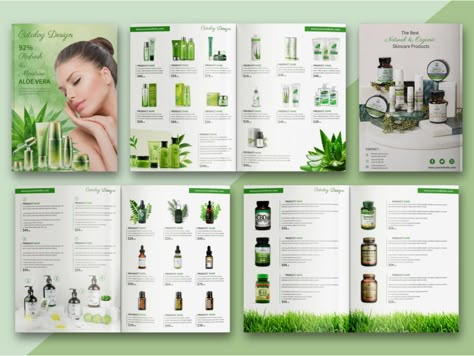 Cosmetics Products Catalog or Brochure Template by Khan Asma Akther on Dribbble Catalog Design Ideas, Catalog Design Inspiration, Catalog Cover Design, Catalogue Design Templates, Catalog Layout, Catalog Design Layout, Product Catalog Template, Catalogue Layout, Brochure Design Layout