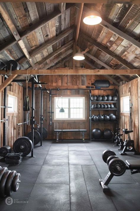 Home Gym Sheds, Home Shed Gym, Garden Shed Gym, Shed Home Interior, Shed Gym Backyard, Outside Gym Ideas Backyards, Gym Shed Backyard, Gym Shed Ideas, Barn Gym Ideas