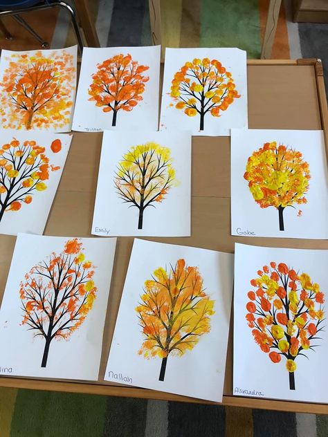 Fall Preschool Activities, Fun Fall Crafts, Fall Arts And Crafts, Nursery Activities, Thanksgiving Crafts For Kids, Daycare Activities, Preschool Art Activities, Leaf Crafts, Fall Crafts For Kids