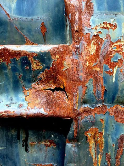 Rust Texture, Decay Art, Rust Art, Growth And Decay, Rust Paint, Rust Patina, Texture Inspiration, Peeling Paint, Rusted Metal