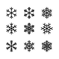 Simple snowflake icons Royalty Free Vector Image Snowflake Silhouette, Xmas Color, Snow Flake Tattoo, Snowflake Images, Snowflakes Drawing, Simple Snowflake, Snow Flake, Christmas Drawing, Christmas Embroidery