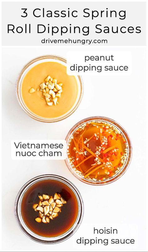 Spring Roll Dipping Sauce, Vietnamese Fish Sauce, Resep Sushi, Spring Roll Sauce, Vietnamese Fish, Vietnamese Spring Rolls, Vegetable Spring Rolls, Peanut Dipping Sauces, Spring Roll Recipe