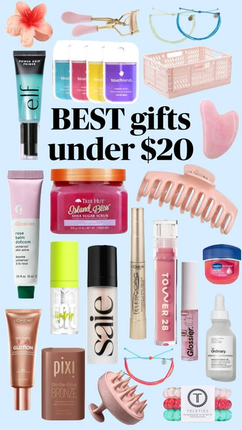 SUPER cute gifts you can get your friends for under $20!!! My friends are all getting these for the holidays!!❤️❤️❤️ #giftguide #budget #cheapgifts #inspo #aesthetic #wishlsit Preppy Birthday Gifts, Preppy Products, Making A Gift Basket, Preppy Birthday, Cheap Birthday Gifts, Girly Christmas Gifts, Girly Birthday Party, Birthday Presents For Friends, Preppy Gifts