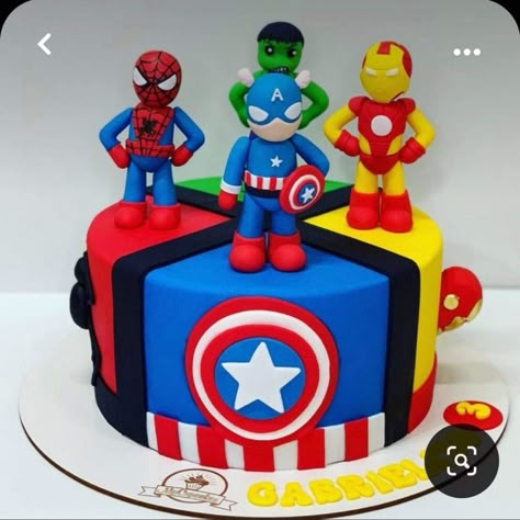 Marvel Heroes Cake, Super Hero Birthday Cake Ideas, Super Hero Cakes For Boys, Avenger Theme Cake, Marvel Theme Cake, Avengers Cake Ideas, Hulk Cake Ideas, Birthday Cake Superhero, Avengers Themed Cakes