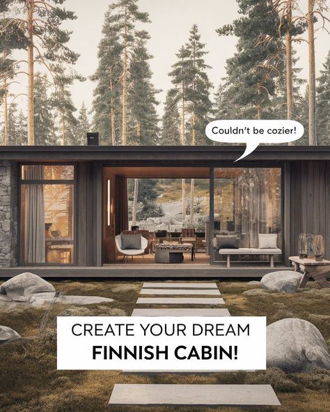 Dreaming of a modern Finnish cabin that’s as stylish as it is cozy? ?? Discover the latest trends in contemporary cabin design, blending nature with minimalist elegance for that perfect Finnish escape! What’s your must-have cabin feature? #FinnishCabinStyle #homedesigninsider #contemporaryfinnishhouses Cabin House Interior, Cabin House Decor, Finnish Cabin, 1950s House Interior, 1930 House Renovation, Finnish Architecture, Finnish Home, Cabin House Design, 1930 House