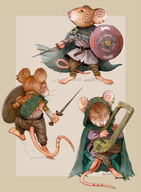 Mouse Warrior Mouse Warrior, Maus Illustration, Mouse Guard, Mouse Illustration, Character Design Challenge, Animal Character, Design Challenge, Arte Fantasy, Dnd Characters