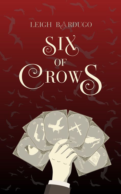 Six Of Crows Cover, Six Of Crows Book Cover, Higher Art, Crow Books, Cover Ideas, Six Of Crows, Custom Book, High Art, Book Title