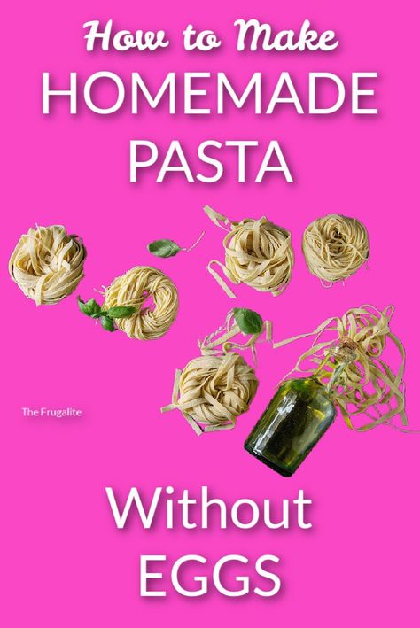 How To Make Pasta Without Eggs, Gluten Free Noodles Homemade, Skillet Casserole Recipes, Eggless Pasta Recipe, Pasta Without Eggs, Eggless Pasta, Egg Pasta Recipe, Noodle Recipes Homemade, Skillet Casserole