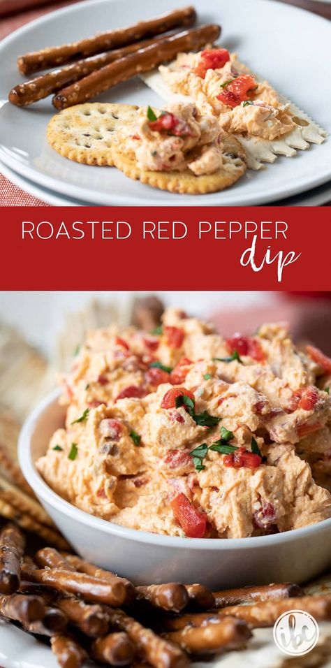 How to Make Roasted Red Pepper Dip #appetizer #easy #dip #recipe #redpepper #roastedredpepper #recipe #appetizerdip Roasted Red Pepper Appetizer, Roasted Red Pepper Dip Cream Cheese, Red Pepper Jelly Dip, Red Pepper Dip Recipe, Pepper Dip Recipe, Pepper Jelly Dip, Appetizer Easy, Roasted Red Pepper Dip, Red Pepper Dip