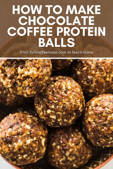 How to Make Chocolate Coffee Protein Balls Coffee Protein Recipes, Clean Eating Energy Balls, Optavia Protein Balls, Coffee Protein Balls Energy Bites, Healthy Chocolate Protein Balls, Cocoa Protein Balls, Espresso Protein Balls, Protein Bites With Protein Powder, Protein Balls With Chia And Flax Seeds