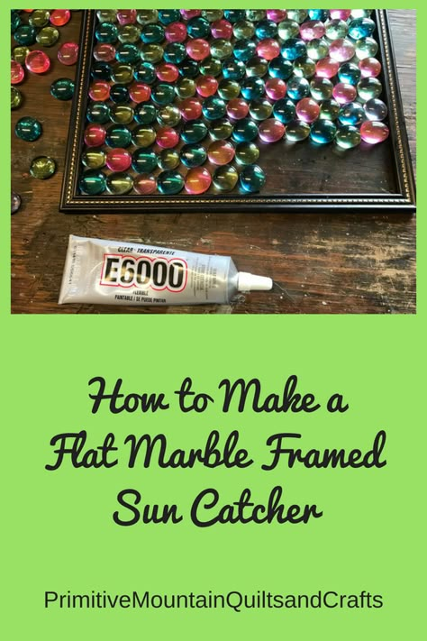 How to make a flat marble framed sun catcher DIY Flat Marble Crafts, Sun Catcher Diy, Glass Bead Crafts Diy, Marble Crafts, Flat Marbles, Glass Bead Crafts, Suncatcher Diy, Marbles Crafts, Diy Suncatchers