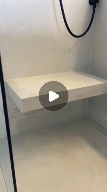 Depth Of Shower Bench, Fold Up Shower Bench, Custom Shower With Bench, Walk In Shower No Door With Bench, Built In Shower Bench, Shower Seat Ideas, Shower With Bench Seat, Shower Bench Ideas, Concrete Shower