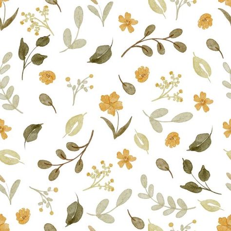 Baby pattern paper Woodland Background, Watercolor Botanicals, Fox Forest, Woodland Floral, Watercolor Woodland, Phone Wallpaper Boho, Watercolor Forest, Watercolor Patterns, Forest Plants