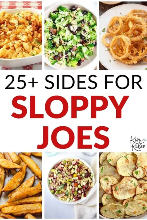 Sides With Sloppy Joes, Sides For Sloppy Joes Meals, Side Dishes For Sloppy Joes, Sides For Sloppy Joes, Sloppy Joe Sides, Sloppy Joes Dinner, Affordable Dinner Ideas, Food Recipes Casseroles, Sloppy Joe Recipes