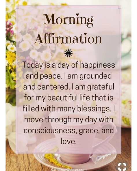 Today I Affirm.... #Iam #grounded #centered #grateful #concious #blessed walk-in  #grace #love Monthly Prompts, Positive Vision Board, Intention For The Day, Visualization Board, Diva Quotes, Positive Encouragement, Daily Mantra, Inspiration Words, She Quotes