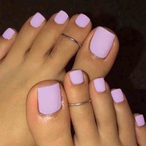 Purple Toe Nails, 2016 Nails, Simple Toe Nails, Acrylics Nails, Feet Nail Design, Nails 2016, Fake Toenails, Nail 2023, Nail Aesthetic