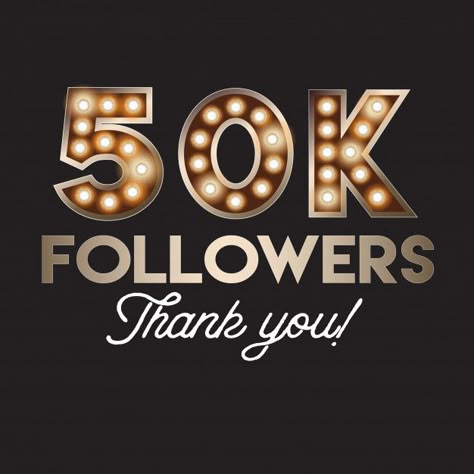 50k followers thank you banner Premium V... | Free Vector #Freepik #freevector #freebackground #freebanner #freecard #freedesign 10k Followers Thank You, 10 000 Followers Instagram, 5k Followers Thank You Instagram, 10k Followers Instagram, Follow Logo, 10k Instagram Followers, Instagram Likes And Followers, 10 000 Followers, Free Followers On Instagram