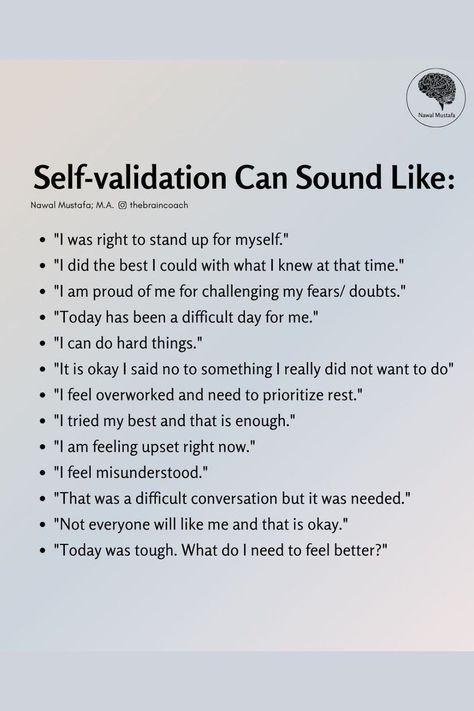 Self Validation Can Sound Like in 2024 | Behavior quotes, Positive self affirmations, Self #Self_Validation_Activities #Male_Validation_Quotes #Self_Validation_Quotes #Internal_Validation Self Invalidation, Self Validation Activities, Self Validation Quotes, Validating Emotions, Internal Validation, Male Validation, Emotional Validation, Validate Yourself, Validation Quotes