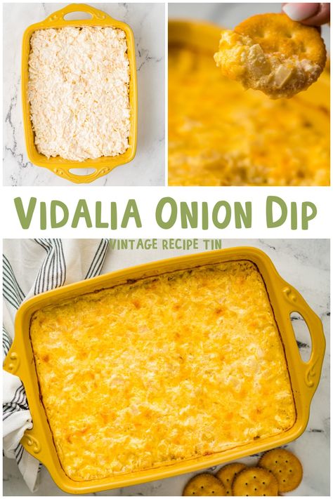 Vidalia Onion Dip, Slow Cooker Appetizers, Baked Onions, Vidalia Onion, Delicious Dips Recipes, Slow Cooker Freezer Meals, Sweet Onions, Recipe Tin, Vegan Sour Cream