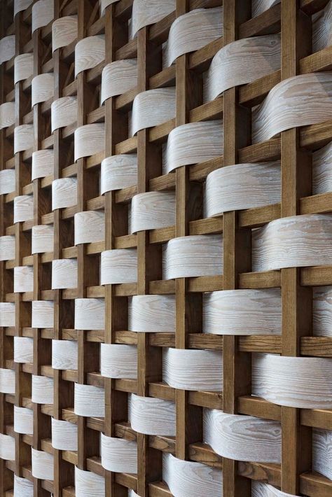 Gallery of HANSCOOL Store / ARCHIEE - 5 Fashion Retail Interior, Timber Shelves, Wooden Poles, Brick Flooring, Wood Project, Boutique Interior, Retail Interior, Partition Wall, Wall Finishes