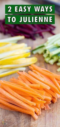 How To Cut Carrots, Julienne Vegetables, Roasted Salsa, Fig Newtons, Refined Sugar Free Recipes, Pineapple Pork, Julienned Carrots, Vegetable Prep, Healthy Vegetarian Recipes