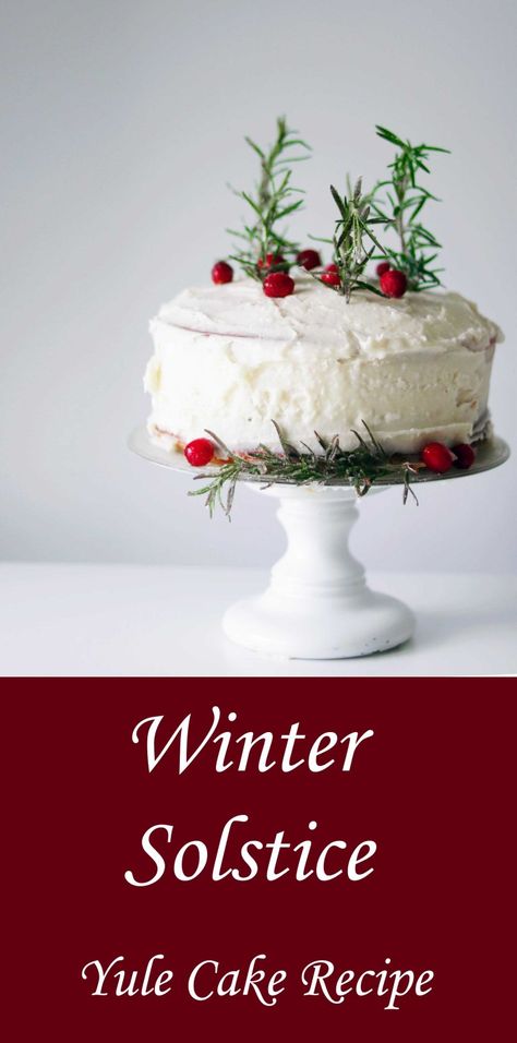 Yule Wonderland Winter Solstice Cake - Moody Moons Solstice Cake Winter, Yule Cake Recipe, Solstice Cake, Yule Cake, Solstice Traditions, Winter Solstice Party, Winter Solstice Traditions, Yule Traditions, Yule Celebration