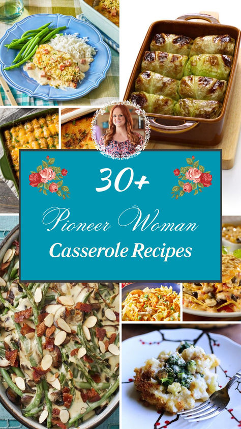 30+ Pioneer Woman Casserole Recipes Pioneer Woman Potluck Recipes, Ree Drummond The Pioneer Woman, Best Pioneer Woman Recipes Dinners, Pioneer Woman Cowboy Casserole, Pioneer Woman Meals, Pioneer Woman Side Dishes, Pioneer Woman Freezer Meals Make Ahead Ree Drummond, Best Pioneer Woman Recipes, Pioneer Woman Recipes Easy