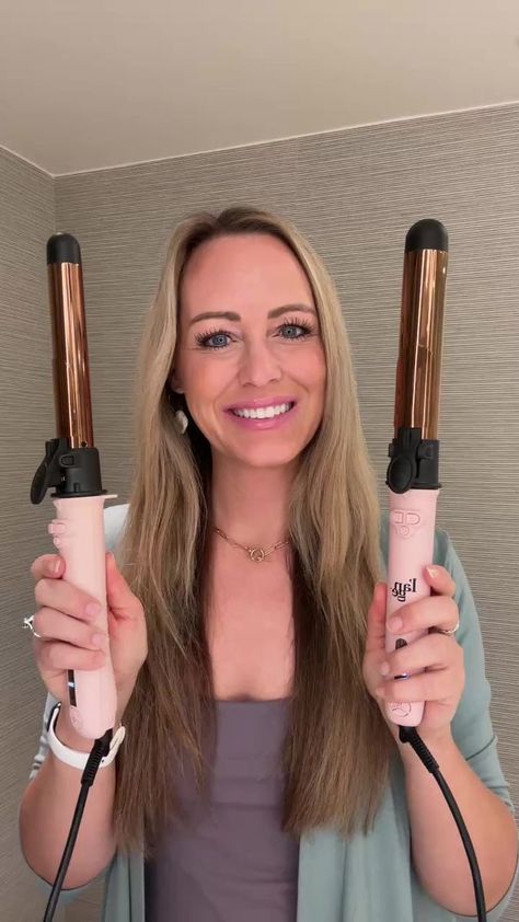 🥰 The Le Pirouette rotating curling iron from L’ange is a dream! ❤️🙌🏼❤️ http://t.langehair.com/SHDIR I’m using both the 26mm and 32mm so you can see each... | By Natural Beauty by Melissa Rae | Facebook Rotating Curling Iron, Curling Iron, Hair Dos, A Dream, Natural Beauty, Canning, Hair Styles, Hair, Beauty