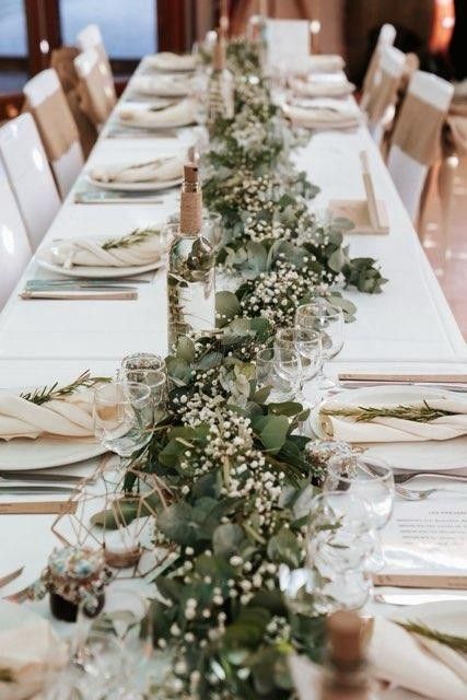 Greenery Wedding Centerpieces, Rustic Wedding Decorations, Outdoor Dinner, בר מצווה, Bridal Musings, Wedding Centerpieces Diy, Eucalyptus Wedding, England Wedding, French Wedding