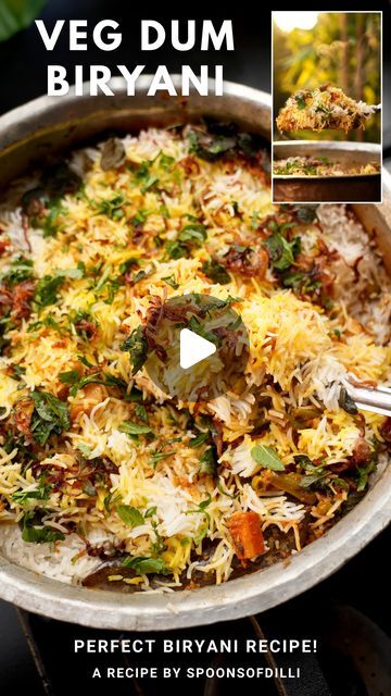 Vegetable Dum Biryani Recipe, Easy Biryani Recipe, Veg Pulao Recipe, Vegetable Biryani Recipe, Dum Biryani Recipe, Paneer Biryani, Mutton Recipe, Veg Pulao, Mutton Biryani