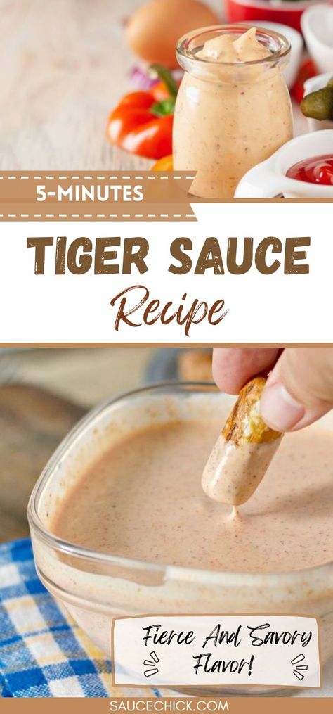 Tiger Sauce recipe Tiger Sauce Recipe, Best Dinners, Horseradish Sauce, Marinade Recipes, Savory Sauce, Favorite Meals, Grilled Meat, Chili Sauce, The Tiger