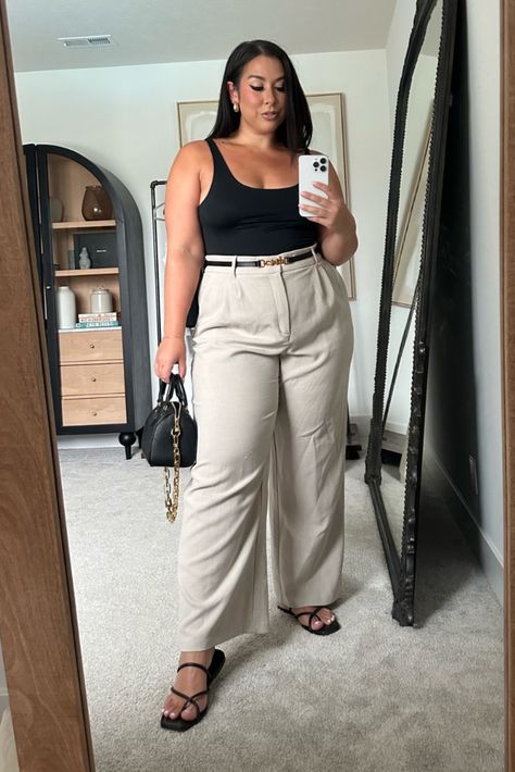 Small Mid Size Fashion, Casual Outfit Plus Size Summer, Elegant Summer Outfits Plus Size, Different Styles Fashion Plus Size, Plus Size Work Summer Outfits, Summer Clothes For Plus Size Women, Petite Mid Size Summer Outfits, Mid Size Middle Age Fashion, Plus Size Style Summer