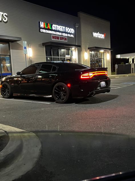 ig: angelylannie All Black Dodge Charger, Black Charger Car, Dodge Srt Hellcat, Dodge Rt, Black Dodge Charger, Car Dodge, Black Charger, Dodge Charger Hellcat, Charger Srt Hellcat