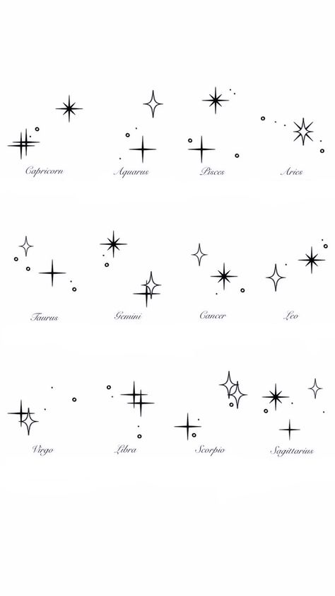 Tattoos For Fire Signs, Fire Element Tattoo Sagittarius, Zodiac Stars In Sky, Air Tattoo Ideas Zodiac Signs, August Star Sign Tattoo, Sagittarius Aries Tattoo, January Symbols Tattoo, Element Signs Tattoo, Sagittarius Astrology Tattoo