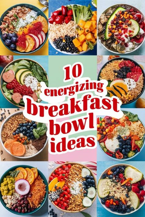 Brunch Bowl Ideas, Breakfast Bowl Bar, Breakfast Buddha Bowl, Power Breakfast Bowl, Breakfast Bowl Ideas, Breakfast Fruit Bowl, Bowl Recipes Easy, Breakfast Catering, Aip Breakfast