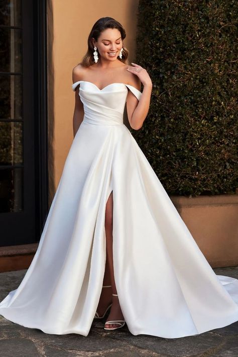 Ansel | Brides of Beecroft Sima Couture, Famous Wedding Dresses, Ivory Bridal Gown, Backless Bridal Gowns, Anne Barge, Sophia Tolli, Off Shoulder Wedding Dress, Classy Wedding Dress, Wedding Dress Boutiques