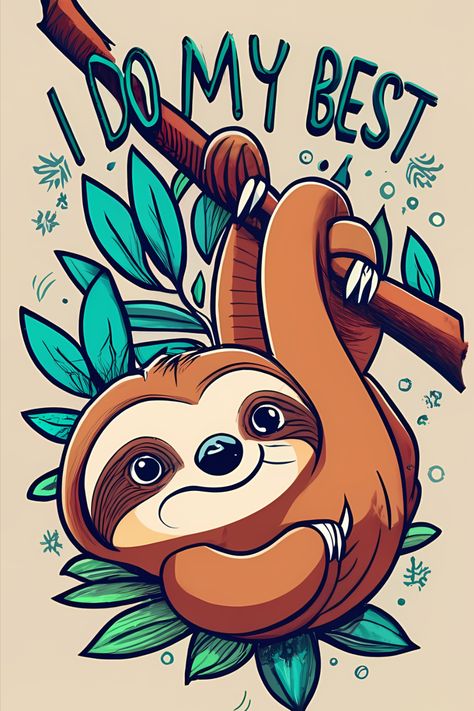 Sloth drawing