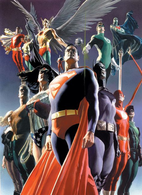 animazin g gallery in soho Alex Ross Art, Art Dc Comics, Ralph Mcquarrie, Justice League Of America, Firefly Serenity, The Justice League, Alex Ross, Arte Dc Comics, Star Trek Voyager