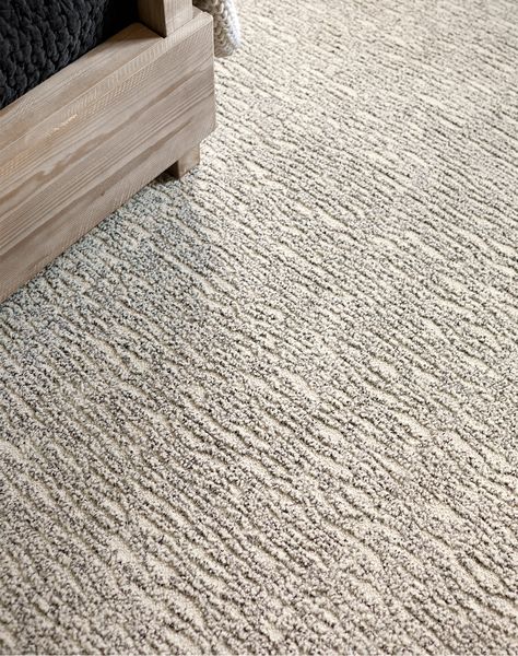 Memory Lane - Pearl: All Area Rugs & Carpet Tiles by FLOR Transitional Flooring, Textured Rug, Basement Carpet, Neutral Carpet, Basement Inspiration, Textured Carpet, Modern Mountain Home, Carpet Trends, Low Pile Carpet