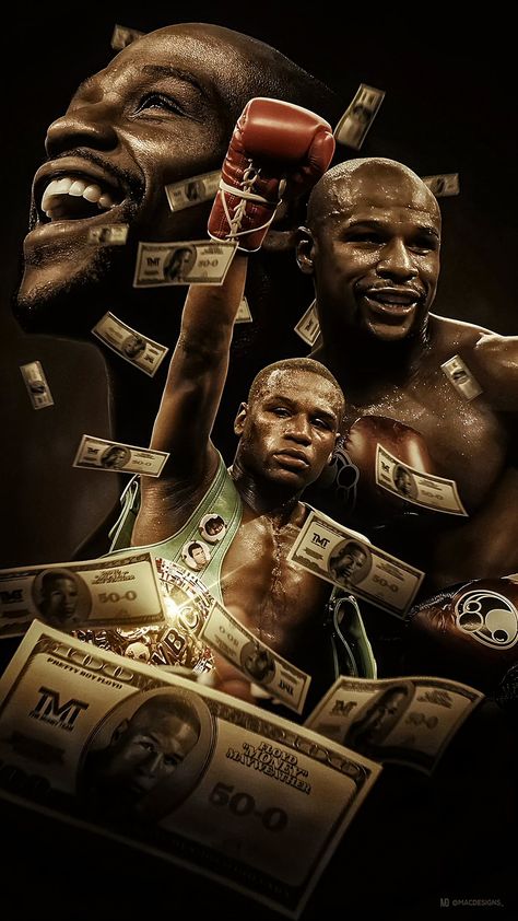 Mayweather Wallpaper, Mayweather Money, Floyd Mayweather Boxing, Money Wallpapers, Good Phone Backgrounds, American Boxer, Boxing Punching Bag, Boxing Images, Boxing Posters