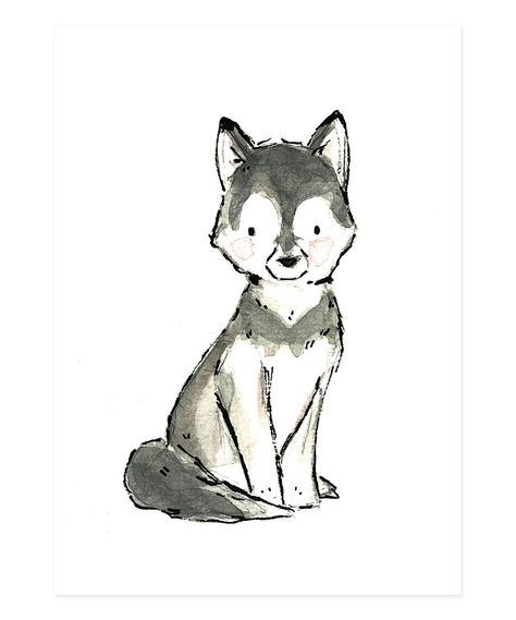 Husky Drawing, Dog Drawing Simple, Cute Dog Drawing, Dog Motif, Dog Tattoos, Art And Illustration, Dog Drawing, Pics Art, Nursery Art