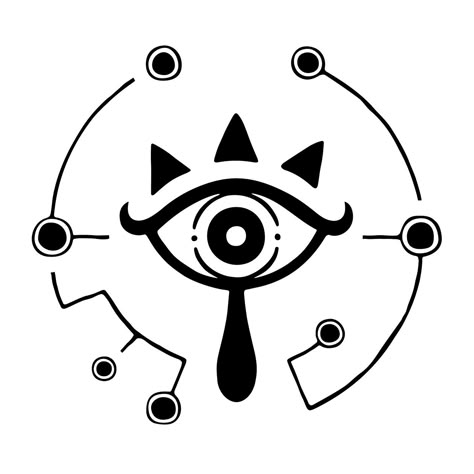 The Legend of Zelda: Breath of the Wild - Sheikah Alt Emblem Zelda Tattoo Ideas, Zelda Party, Legend Of Zelda Characters, Zelda Tattoo, Wild Tattoo, Rug Tufting, Wild Eyes, Horse Books, Zelda Botw