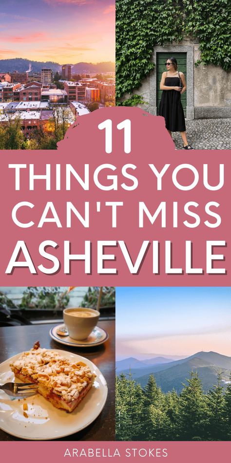 Thinking about Asheville trip? This guide covers all the exciting things to do in Asheville, North Carolina. — asheville nc travel guide | asheville nc things to do | asheville nc aesthetic | asheville nc photography | asheville nc outfits | asheville nc itinerary | asheville nc restaurants | asheville nc solo trip | asheville nc summer Asheville Nc Outfits, Asheville Itinerary, Nc Aesthetic, Ashville North Carolina, Things To Do In Asheville, Nc Photography, North Carolina Travel, North Carolina Mountains, Biltmore Estate