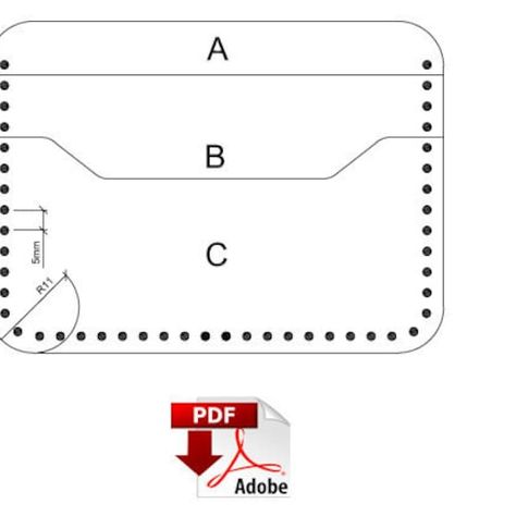 Diy Leather Wallet Pattern, Leather Card Wallet Pattern, Bifold Wallet Pattern, Wallet Pattern Free, Card Wallet Pattern, Leather Patterns Templates, Card Holder Diy, Art Du Cuir, Diy Leather Wallet