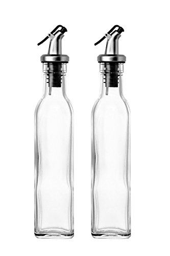 Set of 2  Oil and Vinegar Cruet Glass Bottles with Dispensers 250ml by Juvale *** Read more reviews of the product by visiting the link on the image.-It is an affiliate link to Amazon. #KitchenUtensils Oil And Vinegar Dispensers, Vinegar Dispenser, Natural Laundry, Glass Dispenser, Vinegar Cruet, Olive Oil Dispenser, Olive Oil And Vinegar, Infused Olive Oil, Olive Oil Bottles